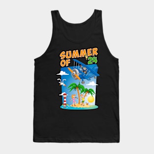 The summer of 2024 - funny and colourful illustration Tank Top